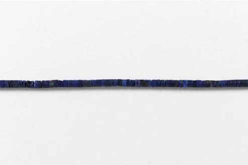Authentic 100% Natural Afghan Lapis Heishi Tube Seed Beads