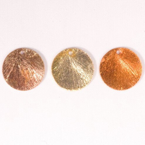 16mm Rainbow Copper Disk Charm