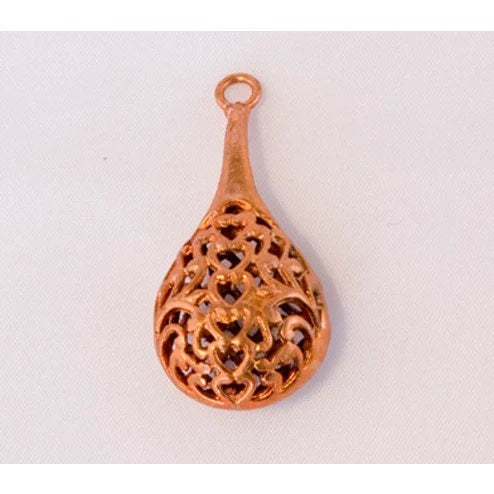 Teardrop Pendant With Hearts